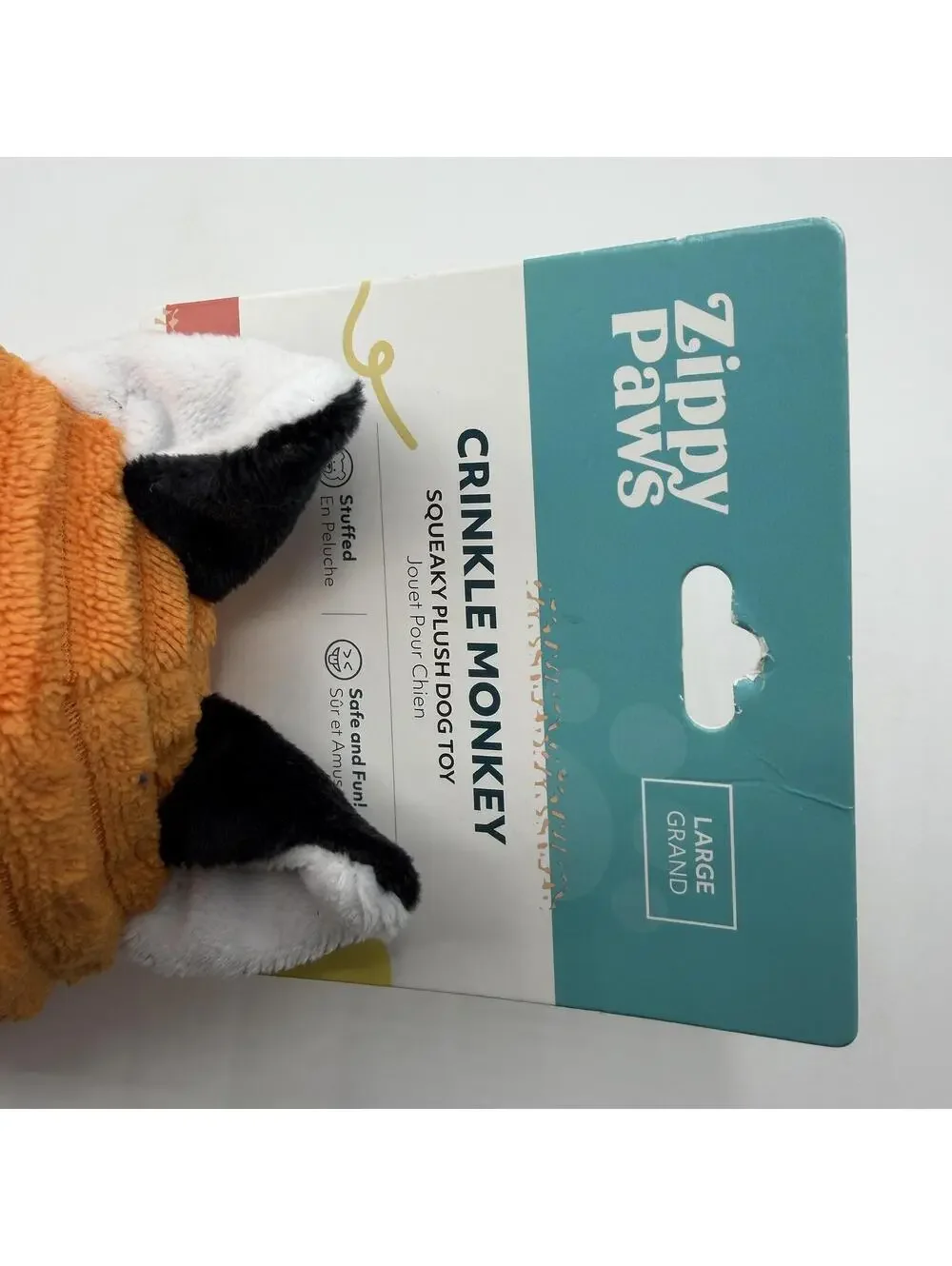 ZippyPaws Squeaky Plush Dog Toy Large Crinkle Fox ZPC-0010 Zippy Paws